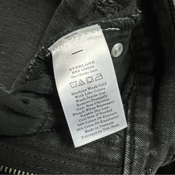 Everlane Cheeky Jean - high rise slim straight, size 26 regular - Picture 4 of 5